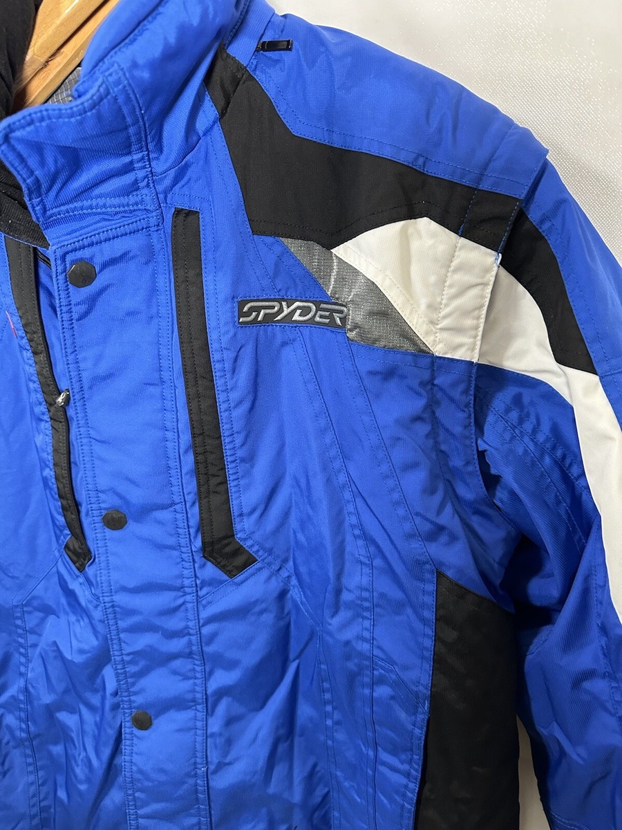 Spyder Ski Jacket Adult Mens UK 40 Medium Dermizax Hooded Full Zip