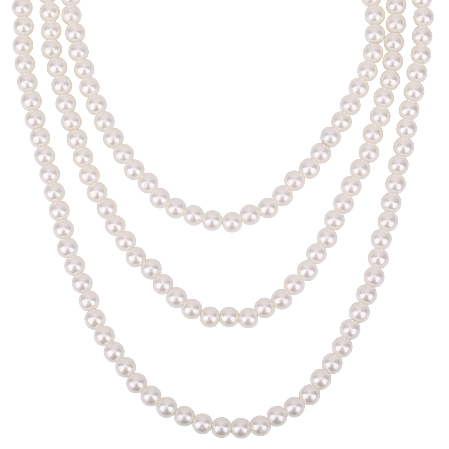 Pearl White Necklace 8mm Faux Pearl Necklace Fancy Dress Necklace eBay