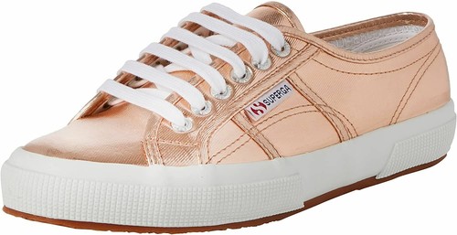 superga metallic rose gold