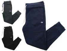 Champion Men's Jersey Joggers Lightweight Activewear Pants Cuffed Ankles Pockets