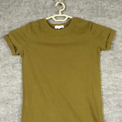 Forever 21 Dress Womens Small Army Green Short Sleeve Round Neck Pullover  Ladies | eBay