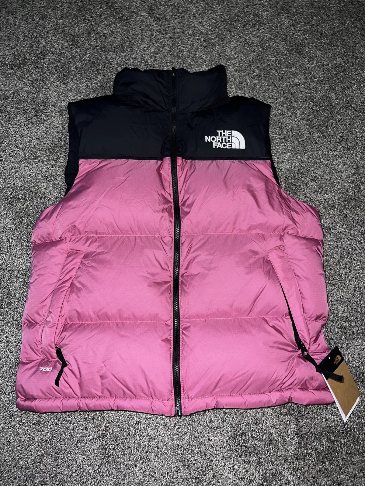 GILET HOMME À CAPUCHE RETRO FACE 1996 RETRO NUPTSE M ROUGE VIOLET épuisé
