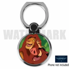 SIMBA & FRIENDS LION KING INSPIRED ART CUSTOM METAL PHONE RING STAND GRIP 