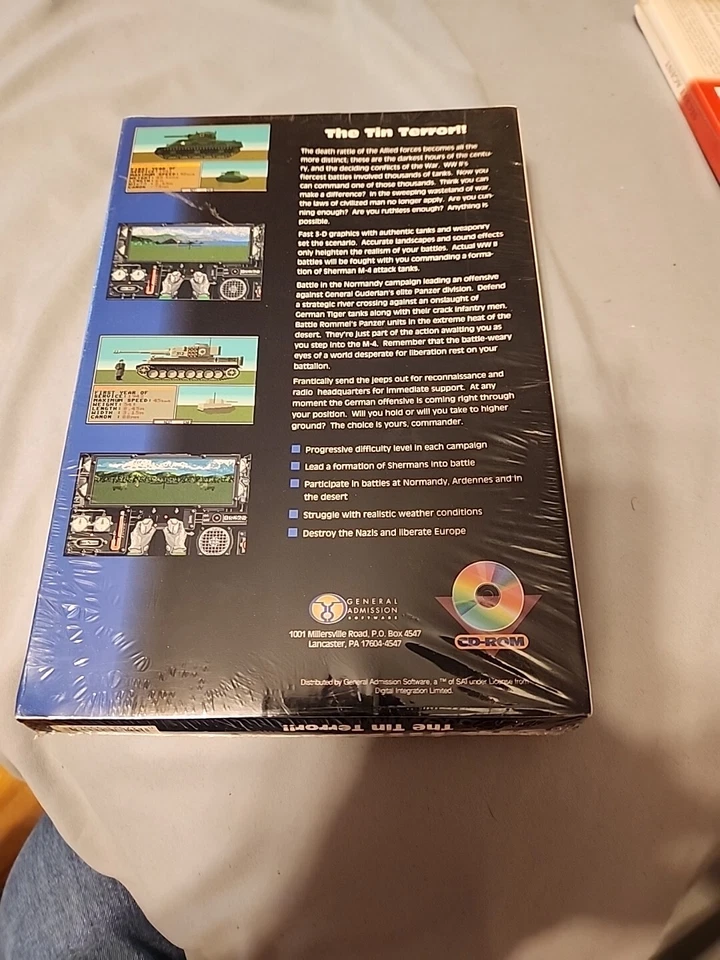 Sherman M4 The Tin Terror Brand New Vintage Big Box PC Game CD Rom - Image 2 of 4