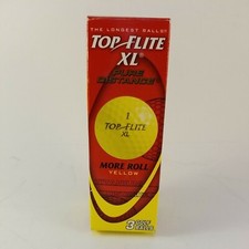 Top Flite Pure Distance XL Golf Balls x 3 Titanium Infused Cover YELLOW