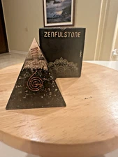 Orgone Black Tourmaline w/ Pyrite Point Pyramid Chakra | Energy Muse