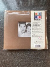 Brand New 8x8 20-page Brown Fabric Scrapbook Album