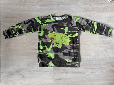   Handmade Pullover Gr. 98 Frosch  