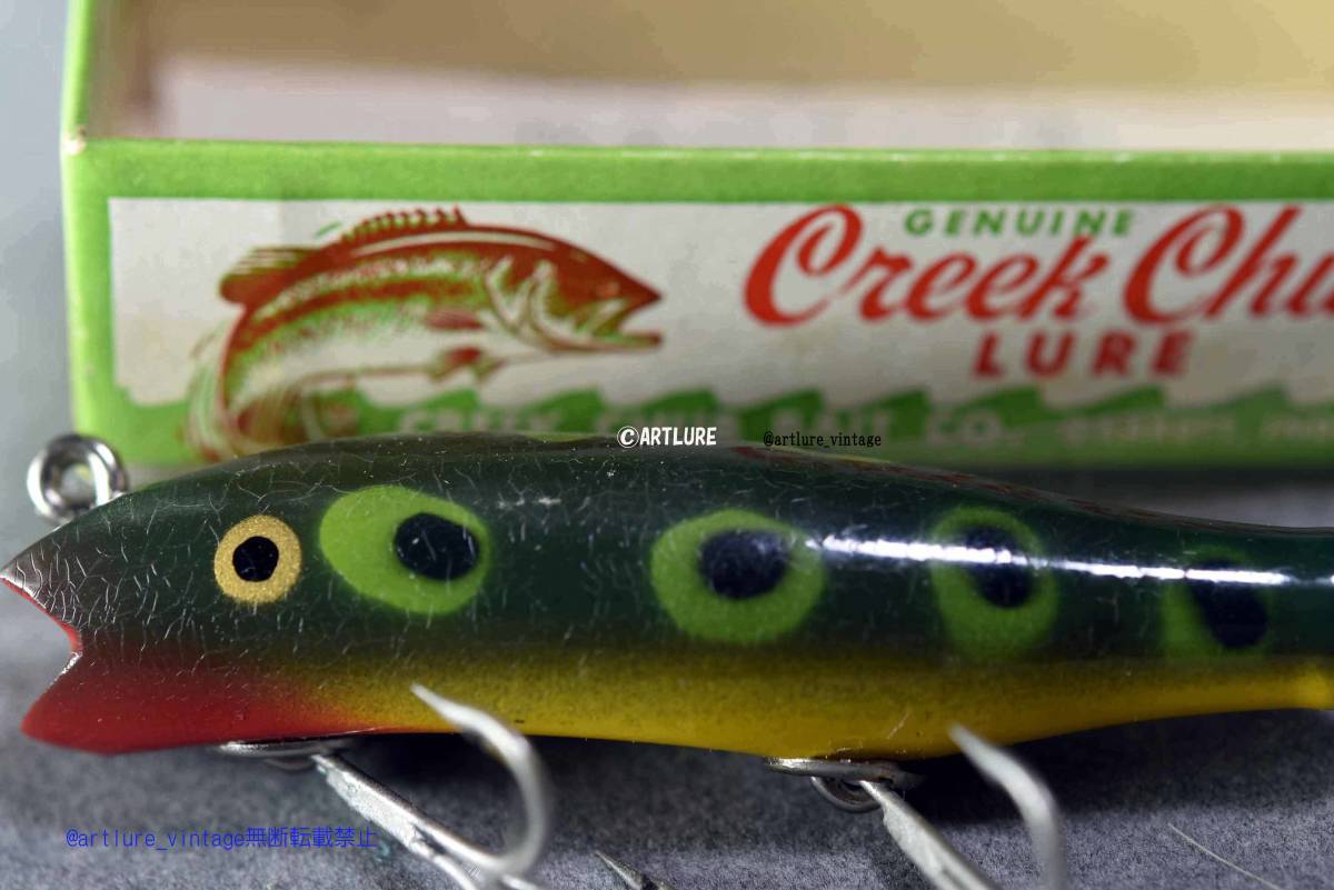 VINTAGE LURE CREEK CHUB DARTER8010 CR c1922-24 wooden lure VINTAGE LURE CREEK CHUB DARTER8010 CR c1922-24 wooden lure