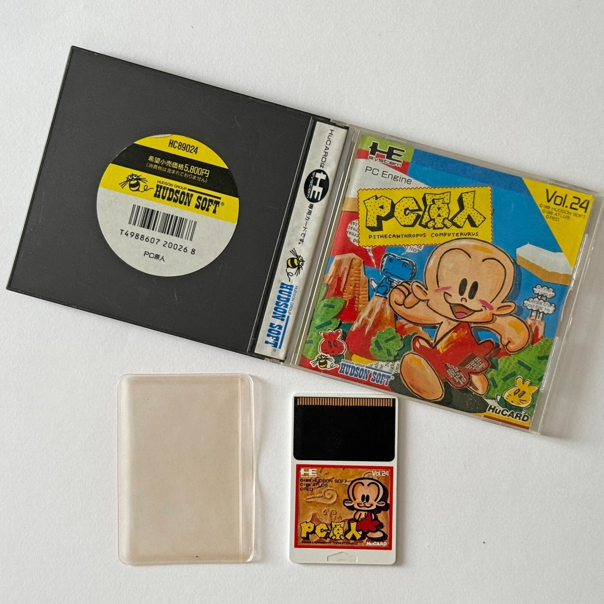 PC Engine PC Bonk Genjin PCE NEC Hudson Action Game HuCard PC Engine PC Bonk Genjin PCE NEC Hudson Action Game HuCard