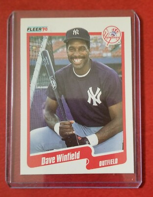 Fleer 90 Baseball Dave Winfield New York Yankees #458 | eBay
