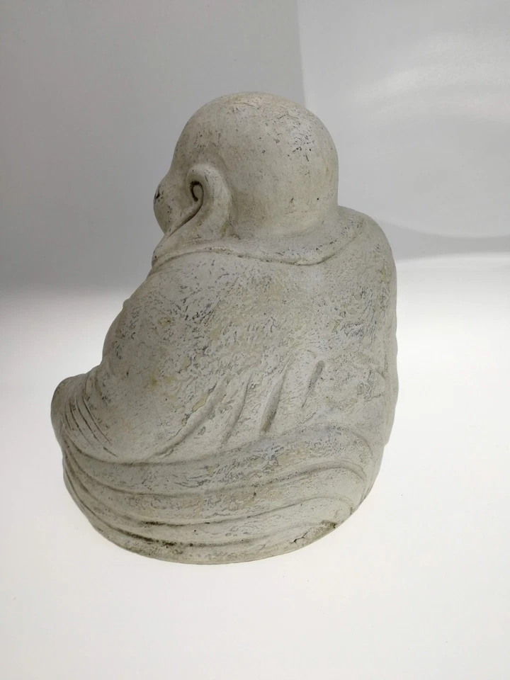 Grand  Bouddha en Terre  Cuite Ancien  Statue Sculpture Asie - Photo 3/4