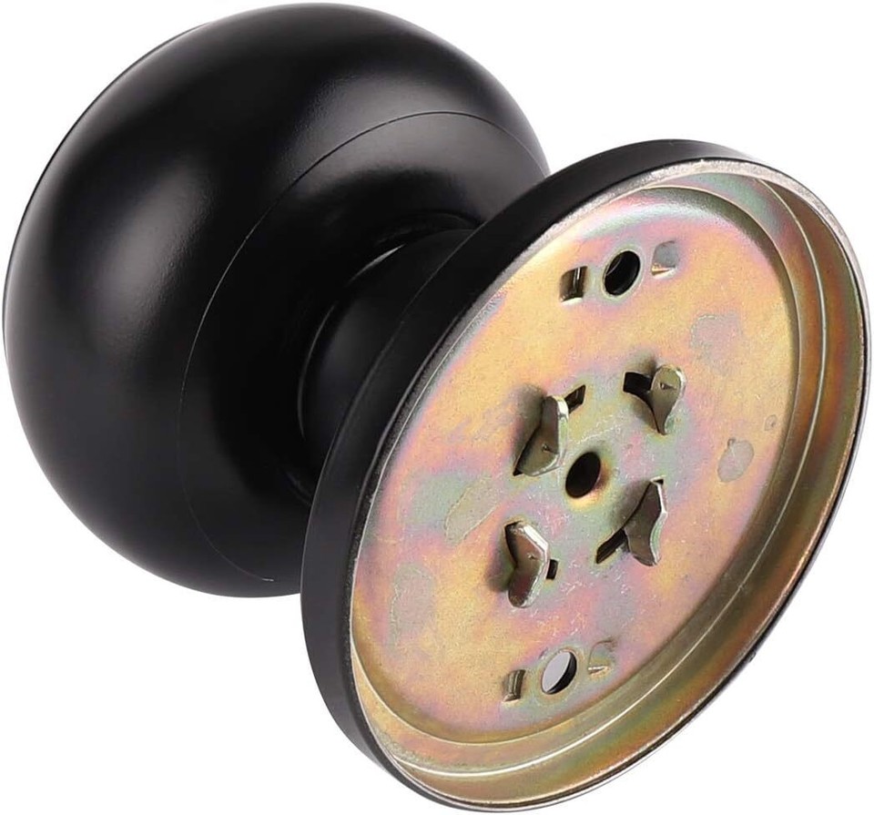 Closet Door Knobs, 7 Pack Single Side Dummy Handles Matte Black Finish