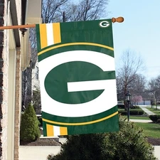 Green Bay Packers 24 x 36 Bold Logo Banner Flag