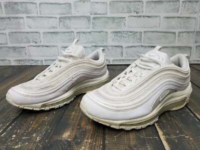 Nike Air Max 97 Triple White Wolf Gray 921826-101 Men's Size 8.5