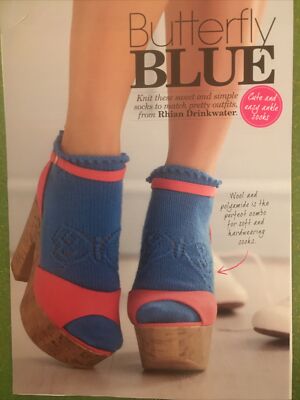 SOCKEN Strickanleitung (Schmetterling blau)