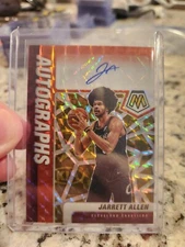 2020-21 Mosaic Autographs Red Yellow Prizm Jarrett Allen Auto WHDZ