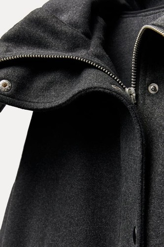 PARKA OVERSIZE ATADA NUEVA CON ETIQUETAS COLECCIÓN ZW M-L $129 - Imagen 12 de 17