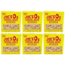 Trader Joe's Joe's Os Cereal Bars Peanut Butter 5 Count Each Lot of 6 Boxes
