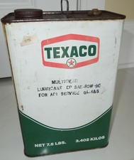VINTAGE TEXACO 7.5 Pounds  CAN