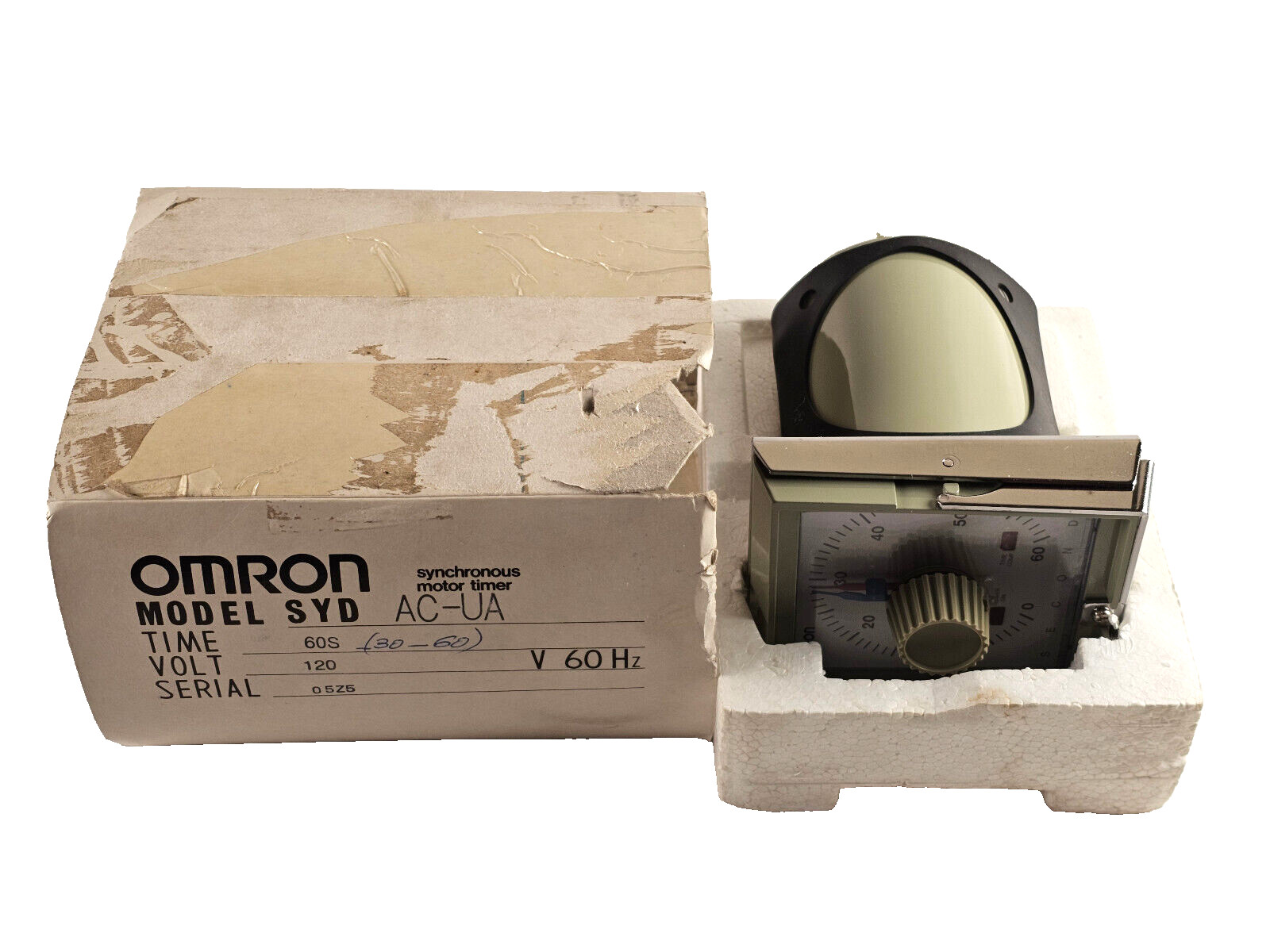 NEW Omron SYD-AC-UA Synchronous Motor Timer, 10A, 120VAC, 60 Seconds, SYDACUA