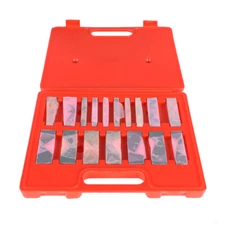 17 Pcs Hardened Steel Precision Angle Block 1/4 to 45 Degree Set W/Case