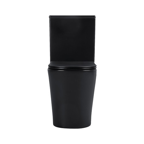 Tornado Silent Dual Flush Black Wall Faced Soft Close Toilet Suite P S Trap WELS - Picture 5 of 9