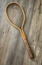VTG A.G. SPALDING BROS. "GREENWOOD NO. 4" TENNIS RACQUET. ANTIQUE / DISPLAY