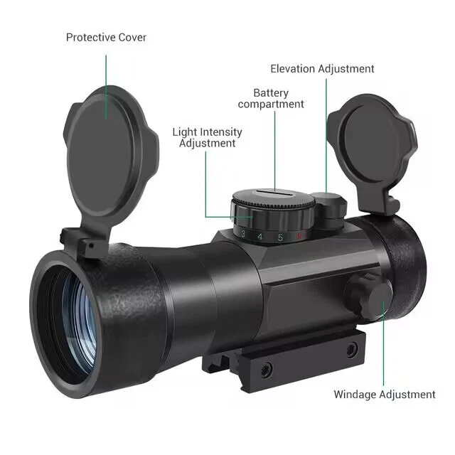 2x40 Tactical Riflescope Optical Sight Red/Green Dot Sights for 11/20mm Rail - Image 2 of 4