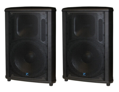 2x Yorkville NX750P-2 Active 15'' 2Way Speaker 1500W Amplified DJ Powered Speaker