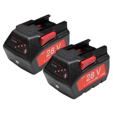 Non-oem 2x Power Tool Battery Replacement For Milwaukee 28v M28 V28 48-11-2830