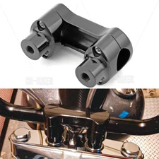 Top Cover 2" Riser 1.25" Handlebar Clamp For Harley Street Bob Dyna Low Rider