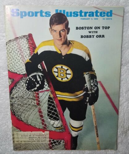 1969 BOBBY ORR Sports Illustrated NHL BOSTON BRUINS - Annonce imprimée vintage Chevelle 🙂 - Photo 1 sur 9