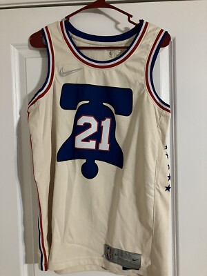 Philadelphia 76ers Joel Embiid Nike Jersey Earned 2020/21 Size