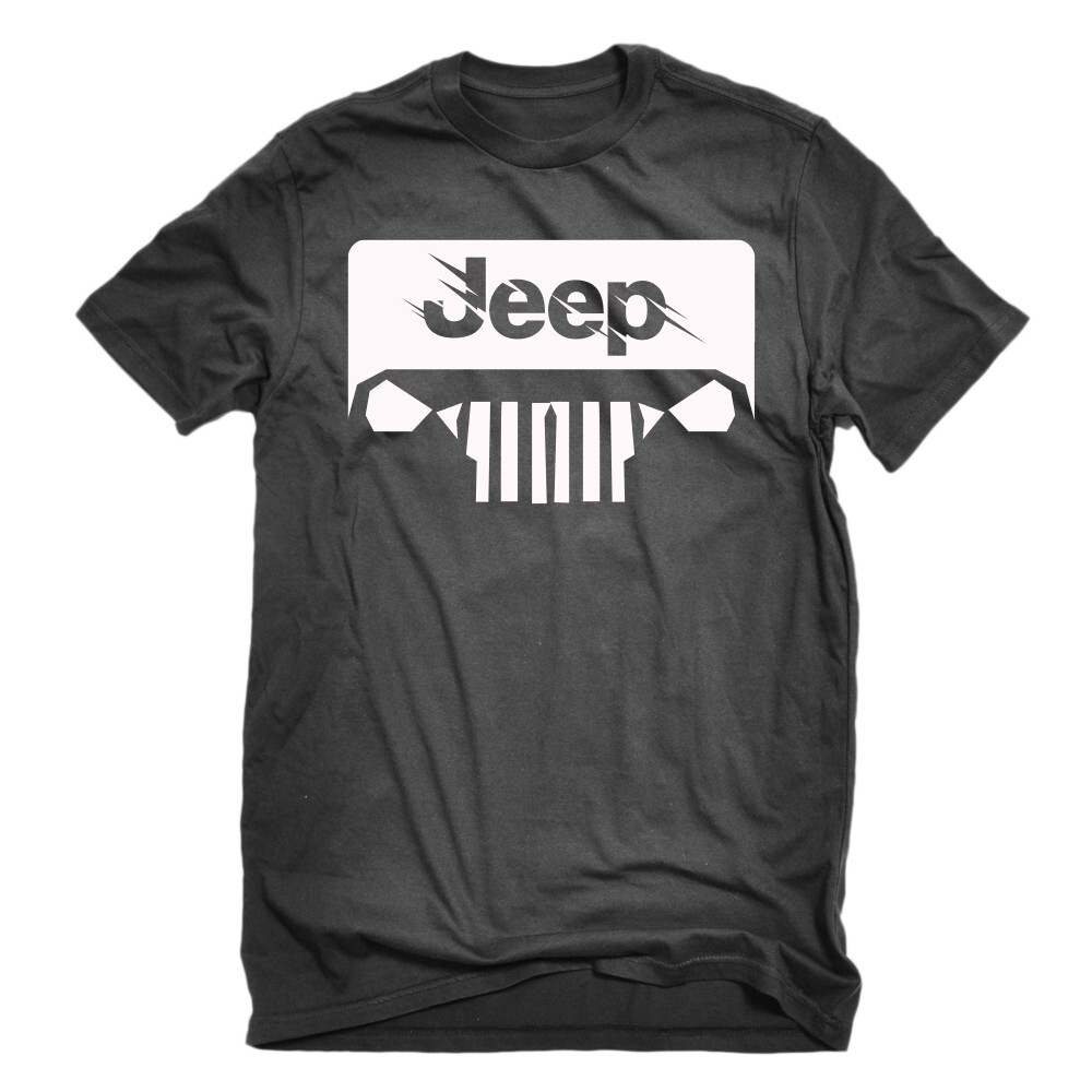 Jeep Black/Grey Large T-Shirt New | eBay
