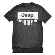 Jeep Black/Grey Large T-Shirt New