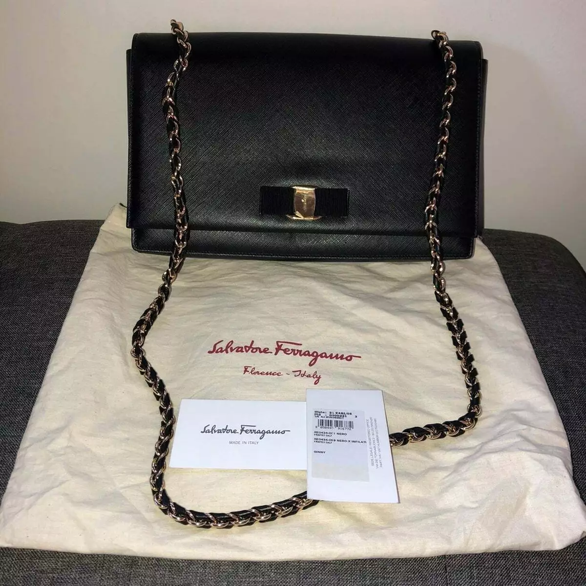 Salvatore Ferragamo large ginny vara bag eBay