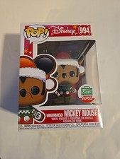 Funko Pop! Figura Disney exclusiva de vacaciones Gingerbread Mickey Mouse Shop #994
