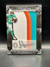 2023 Black Devon Achane Sizable Signatures Rookie Jersey Emerald 4/5 Dolphins