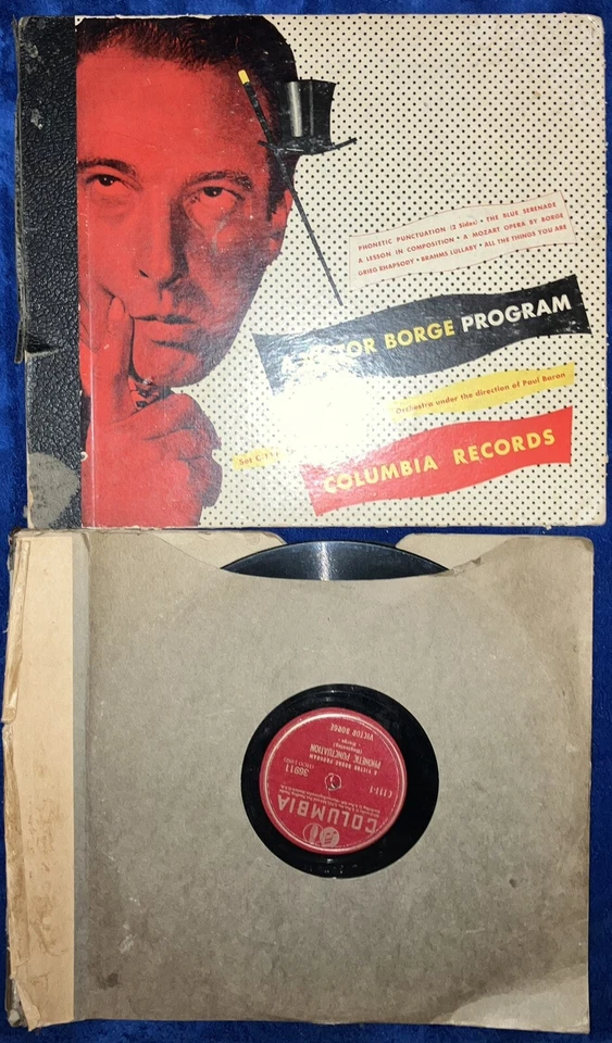 A Victor Borge Program - 4x Shellac 10” Records 78rpm - Columbia (C-111) - Image 4 of 4