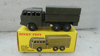 Camion Militaire Dinky Toys 818 - Berliet Tous Terrains, Boîte D'origine (occasion)