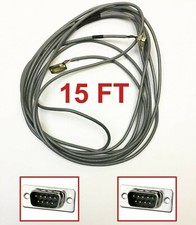 4P9C Belden 9534 OPEN NO SHELL 15' Ft DB9 Male M-M Cable for Sony RS232 RS422