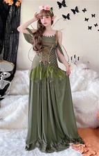 Medieval Women's Fantasy Fairy Dress Renaissance Elf Cosplay Halloween Costume