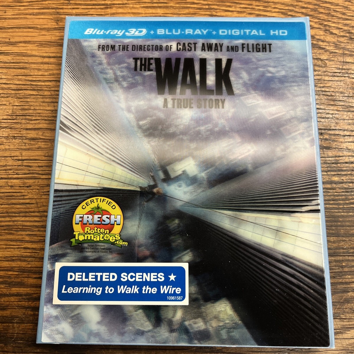 The Walk (Blu-ray 3D, 2015) W/ SLIPCOVER Pre Owned NM Condition