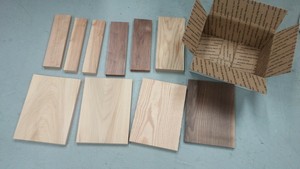 Box 1 Hardwood Lumber Scraps Cherry Walnut White Oak Red Oak