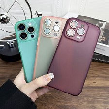 Slim Frosted Texture Shockpoof Phone Case For iPhone 15 Pro Max 14 Plus 13 12 11