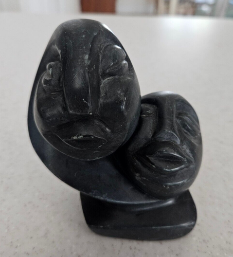 Simbabwe Shona Kopf Skulptur um 1970 polierter Stein