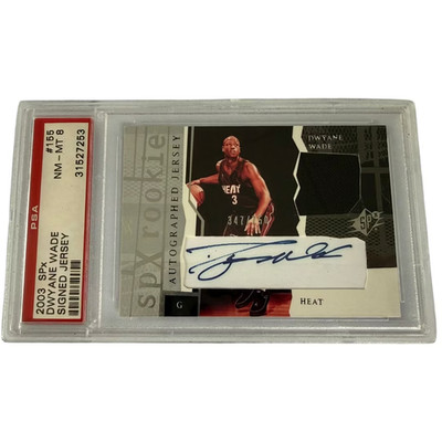 2003 Upper Deck spX Dwyane Wade RC Signed Jersey Auto /750