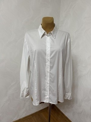 Women Gerry Weber shirt white cotton 42/XL/50 #82UK