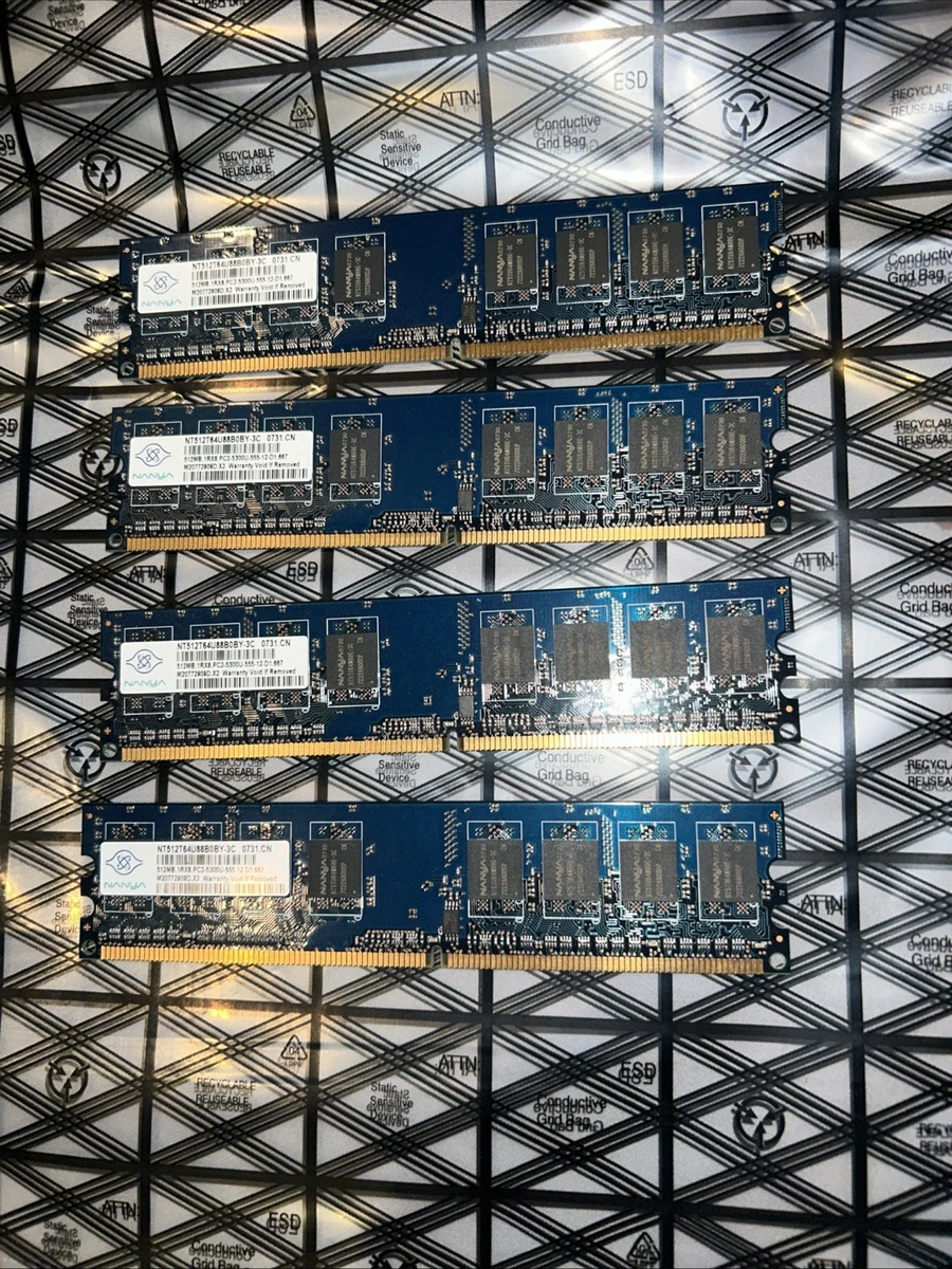 Nanya PC2-5300 DDR2-667 Computer Memory (RAM) 512 MB Capacity per